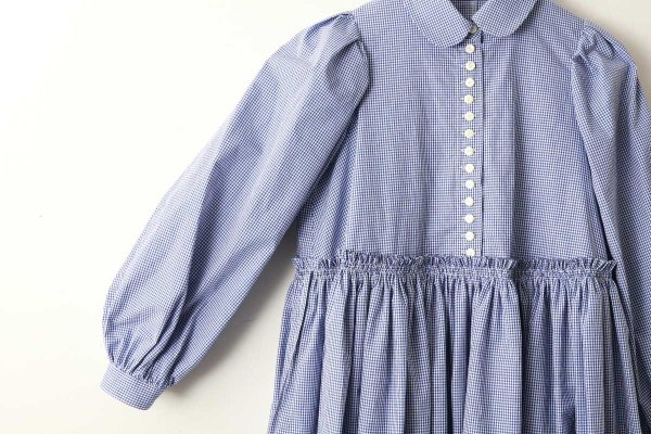 画像7: 別注!! gingham check dress (BL) (7)