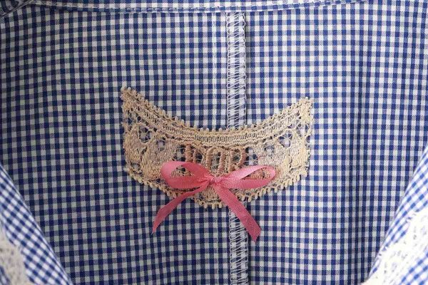 画像5: 別注!! gingham check dress (BL) (5)