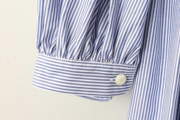 画像6: 別注!! stripe dress (BL) (6)