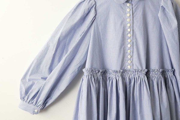 画像5: 別注!! stripe dress (BL) (5)