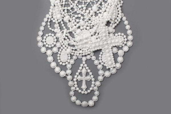 画像3: 別注!! lace necklace (BK) (3)