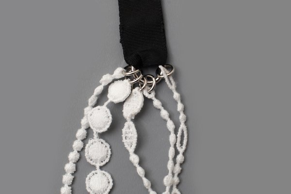 画像5: 別注!! lace necklace (BK) (5)