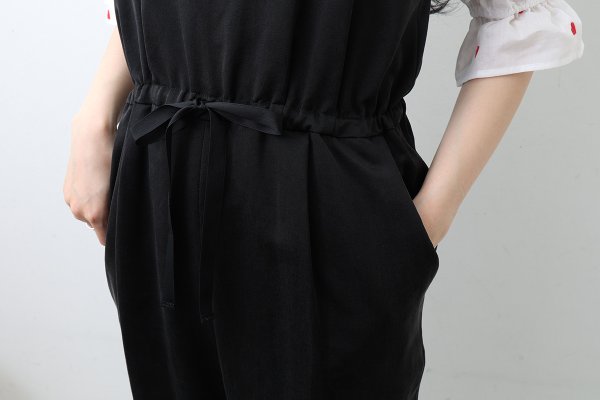 画像20: 別注!! Powder satin オールインワン (BK) (20)