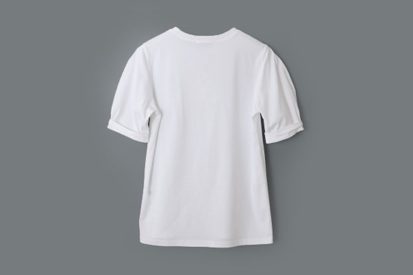 画像3: SALE15%OFF!! 別注!! コットンパフスリーブトップ (WH) (3)