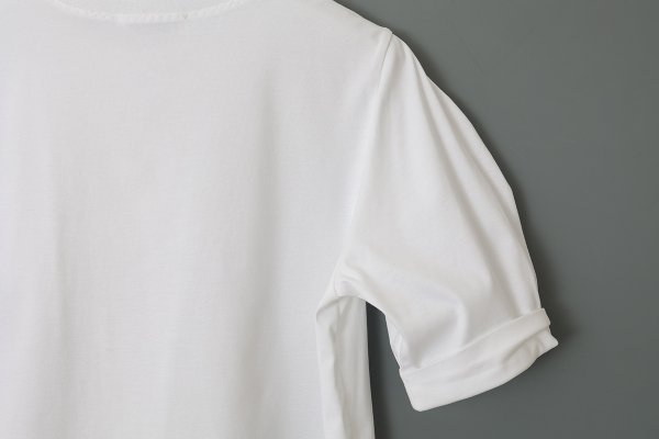 画像9: SALE15%OFF!! 別注!! コットンパフスリーブトップ (WH) (9)