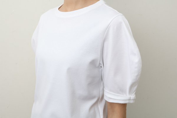 画像21: SALE15%OFF!! 別注!! コットンパフスリーブトップ (WH) (21)