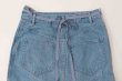 画像8: SALE30%OFF!! mirror cloth & denim combination skirt (8)