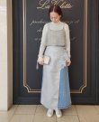 画像11: SALE30%OFF!! mirror cloth & denim combination skirt (11)