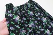 画像4: 別注!! print gather skirt (BK) (4)