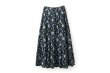 画像1: 別注!! print gather skirt (BK) (1)