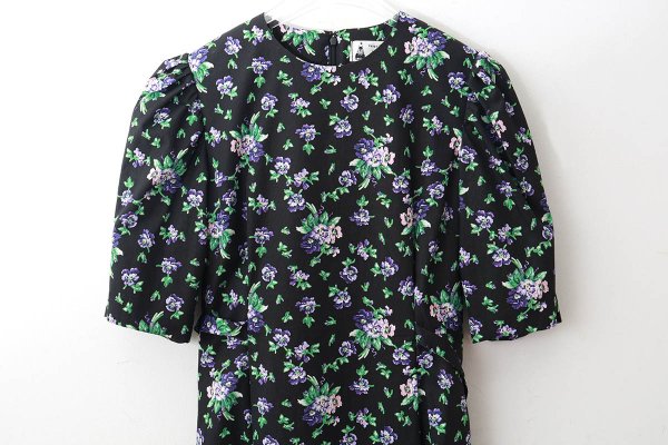 画像3: 別注!! cotton print dress (BK) (3)