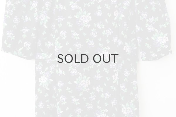 画像6: 別注!! cotton print dress (BK) (6)