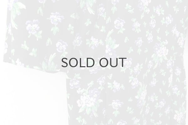 画像7: 別注!! cotton print dress (BK) (7)