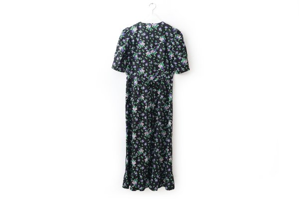 画像2: 別注!! cotton print dress (BK) (2)