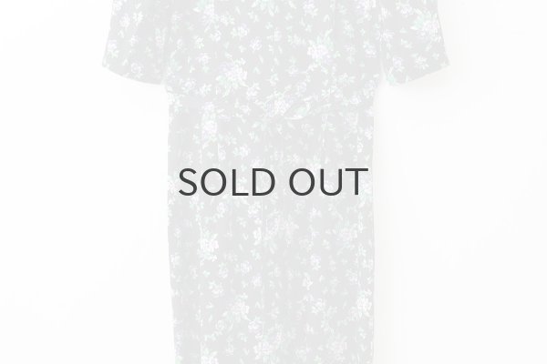 画像5: 別注!! cotton print dress (BK) (5)