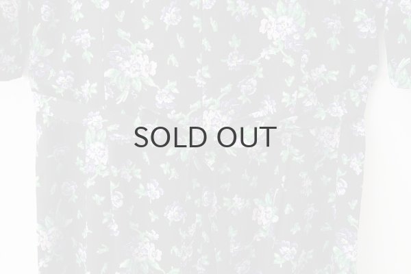 画像10: 別注!! cotton print dress (BK) (10)