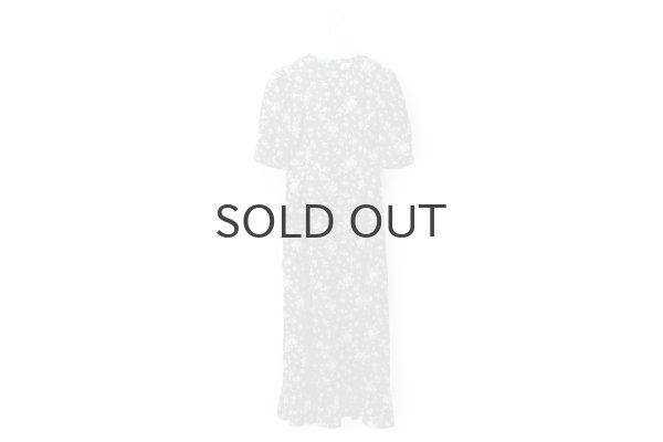 画像1: 別注!! cotton print dress (BK) (1)