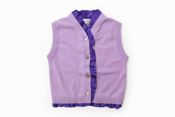 画像1: cashmere stretch vest (LV) (1)