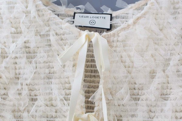画像4: stretch tulle top (OF) (4)