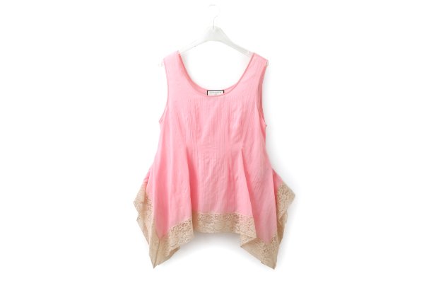 画像1: wrinkle silk top (PK) (1)