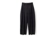 画像1: cotton scalloped embroidery pants (BK) (1)