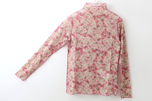 画像3: forest flower tulle print top (PK) (3)