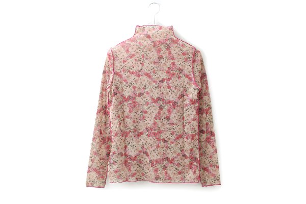 画像2: forest flower tulle print top (PK) (2)