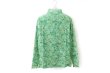 画像1: forest flower tulle print top (GR) (1)