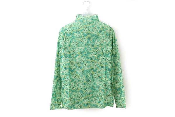 画像1: forest flower tulle print top (GR) (1)