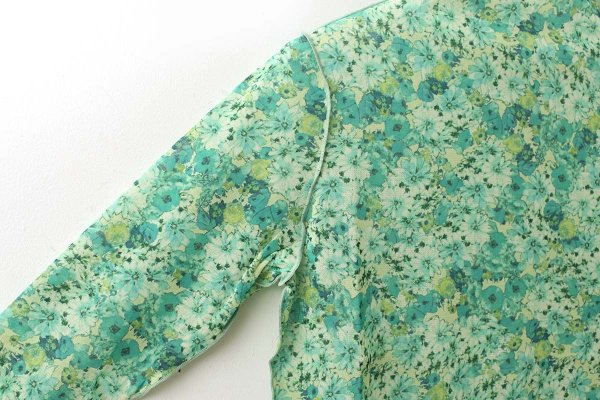 画像6: forest flower tulle print top (GR) (6)