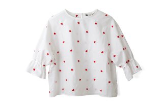 Wanderclad etc.. ワンダークラッド Ruffle Neck Top