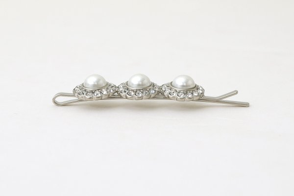 画像3: pearl×crystal hair pin (30739) (3)