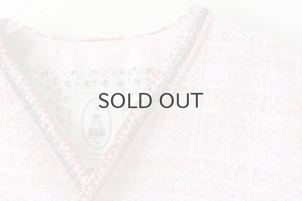 画像6: 別注!! strawberry tweed jacket (PK) (6)