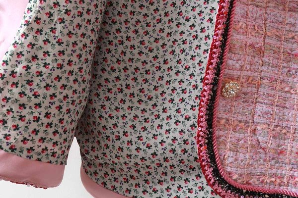 画像9: 別注!! strawberry tweed jacket (PK) (9)