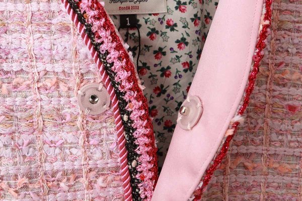 画像5: 別注!! strawberry tweed jacket (PK) (5)