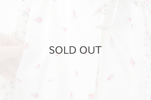 画像5: cotton flower embroidery pants (WH) (5)