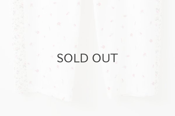 画像9: cotton flower embroidery pants (WH) (9)