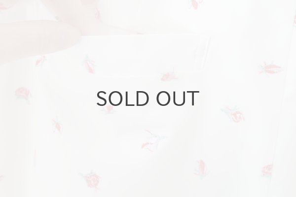 画像12: cotton flower embroidery pants (WH) (12)