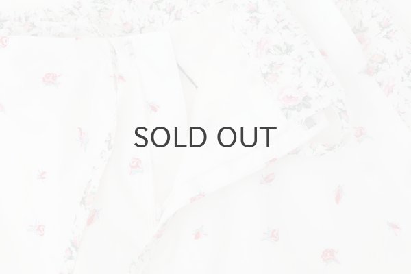 画像6: cotton flower embroidery pants (WH) (6)