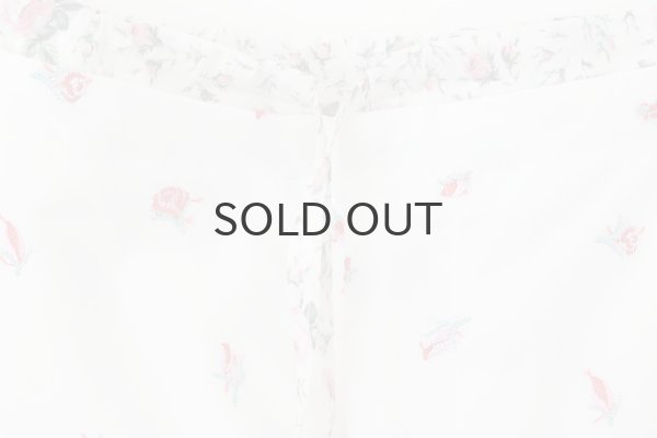 画像4: cotton flower embroidery pants (WH) (4)