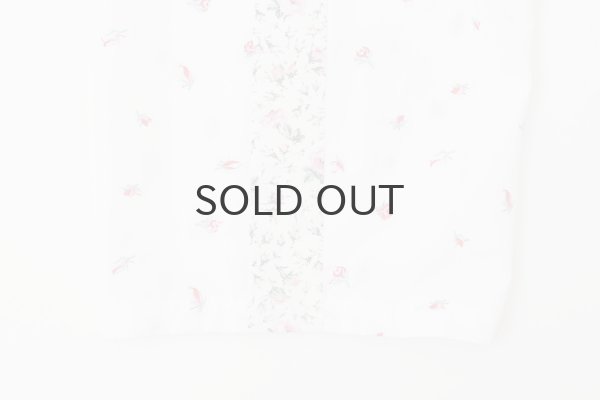 画像8: cotton flower embroidery pants (WH) (8)