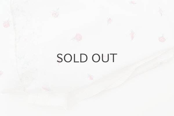 画像7: cotton flower embroidery pants (WH) (7)