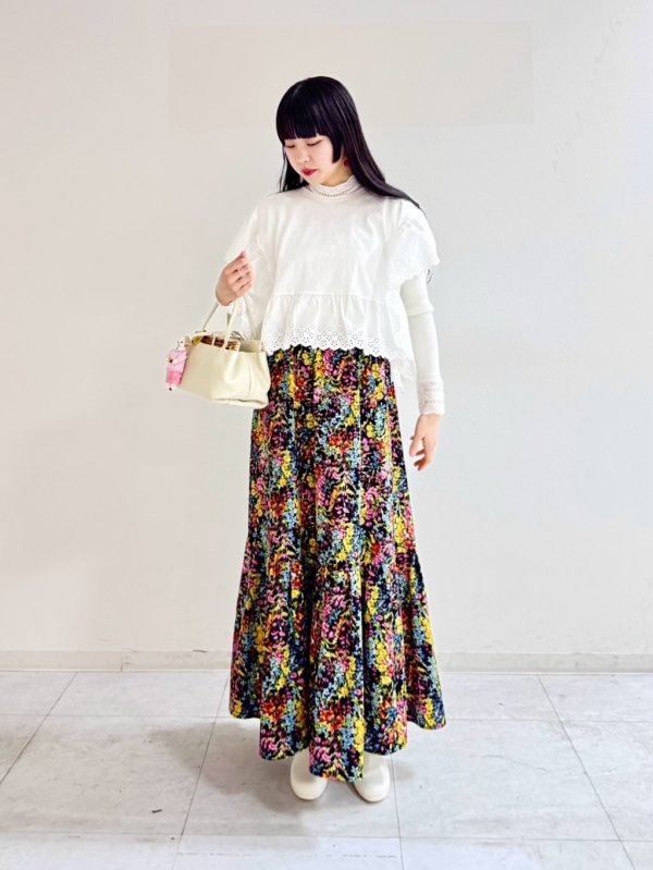 画像18: 別注!! print gather skirt  (18)