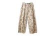 画像1: vitage flower cotton print pants (BG) (1)