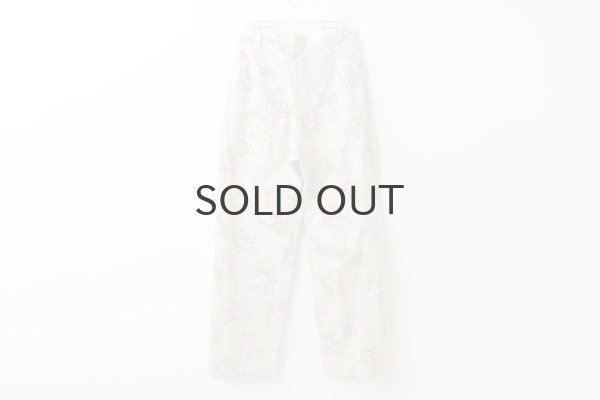 画像2: vintage flower cotton print pants (BG) (2)