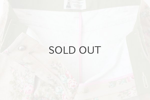 画像6: vintage flower cotton print pants (BG) (6)