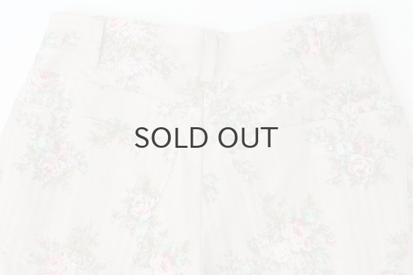 画像10: vintage flower cotton print pants (BG) (10)