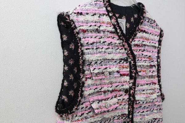 画像4: candy tweed vest (PK) (4)