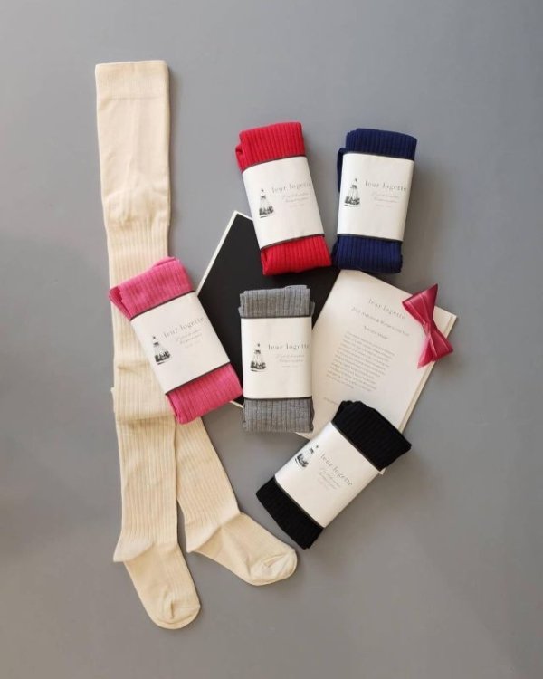 画像15: シルクリブタイツ (15)