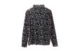 画像1: sweet rose tulle top (BK) (1)